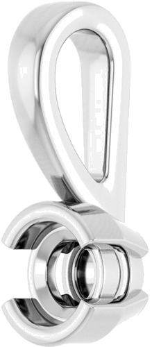 Pakabukas „Half-Bezel Solitaire“ 585 Baltojo Aukso Round 3.4mm (2)