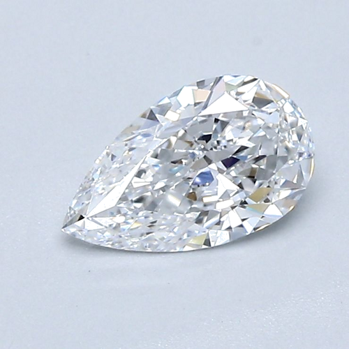 0.63 carat D-VVS1 Natūralus Pear Deimantas (1)