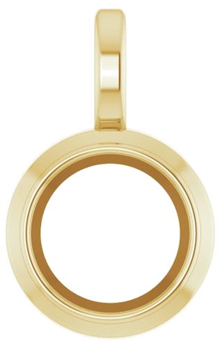 14K Yellow 5.5 mm Round Bezel-Set Pendant Mounting (1)