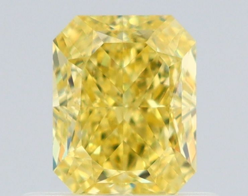 0.61 carat Fancy Intense Yellow-VVS1 Natūralus Radiant Deimantas (1)