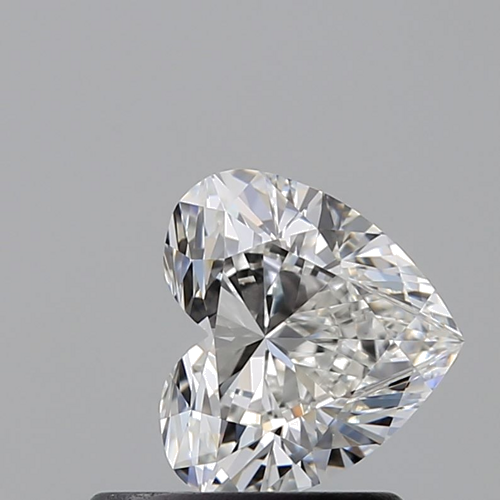 0.74 carat F-VVS2 Natūralus Heart Deimantas (1)