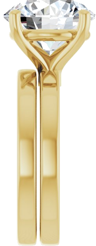 Sužadėtuvių Žiedas „Solitaire“ 18k yellow gold Round 11mm (9)