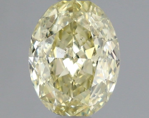 1.0 carat Fancy  Yellow-SI2 Natūralus Oval Deimantas (1)