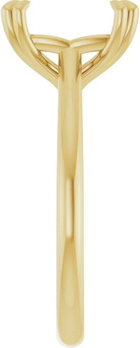 Sužadėtuvių Žiedas „Solitaire“ 585 Geltonojo Aukso Emerald 9mm x 7mm (4)