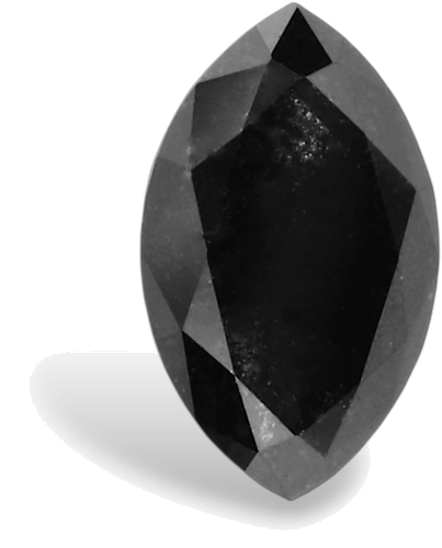 0.41 carat Fancy Black-VVS2 Natūralus Marquise Deimantas (1)