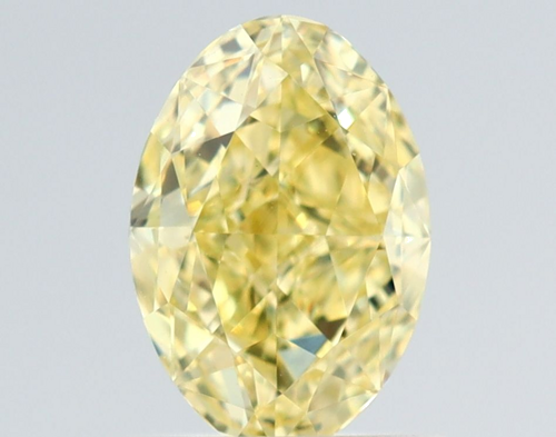 1.0 carat Fancy Yellow-VS1 Natūralus Oval Deimantas (1)