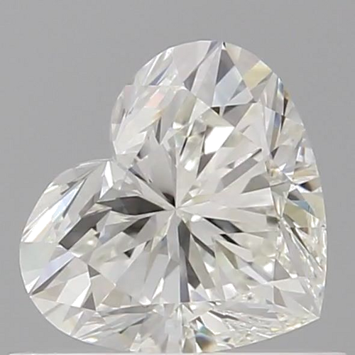0.6 carat I-VVS2 Natūralus Heart Deimantas (1)