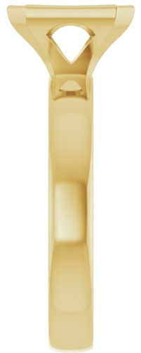 Sužadėtuvių Žiedas „Bezel-Set Solitaire“ 14k yellow gold Emerald 8mm x 6mm (4)