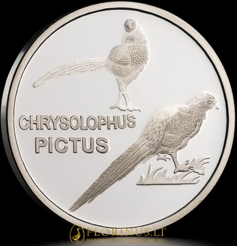2015 North Korea, Chrysolophus Pictus, 20 won silver coin (3)