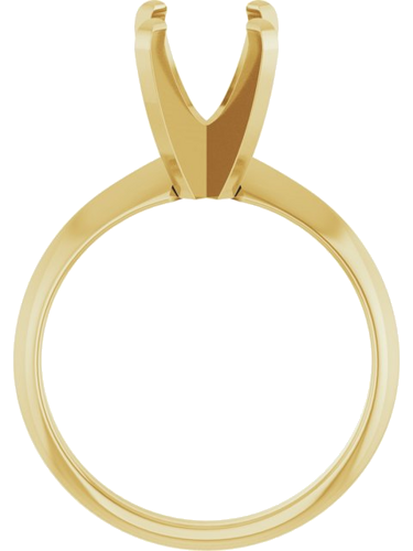 Sužadėtuvių Žiedas „Lightweight Solitaire“ 14k yellow gold Elongated Cushion 9mm x 7mm (2)