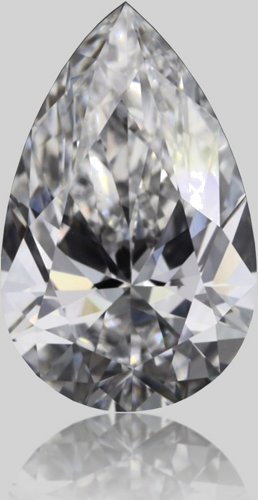 0.5 carat D-VS2 Natūralus Pear Deimantas (1)