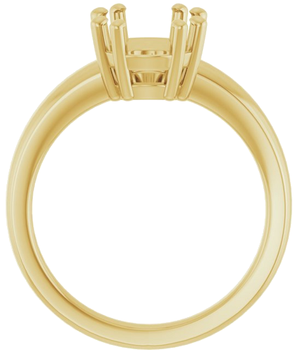 Sužadėtuvių Žiedas „Split-Prong Solitaire“ 14k yellow gold Oval 10mm x 8mm (2)