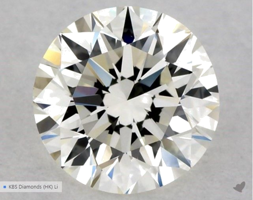 0.5 carat J-VVS1 Excellent cut Natūralus Round Deimantas (1)