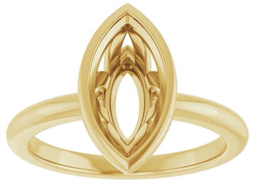 Sužadėtuvių Žiedas „Bezel-Set“ 14k yellow gold Marquise 12mm x 6mm (3)