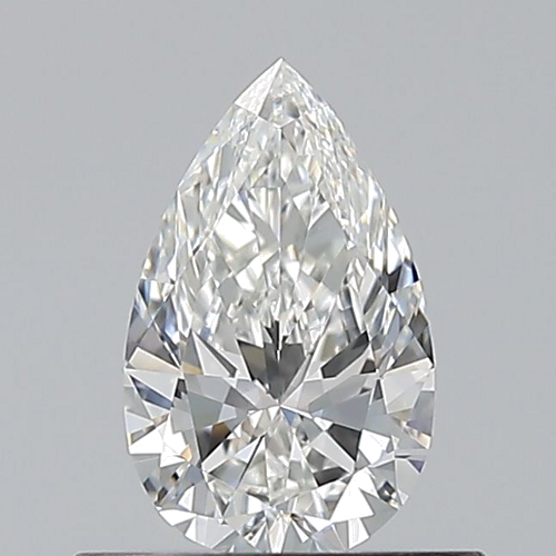 0.5 carat G-VVS2 Natūralus Pear Deimantas (1)