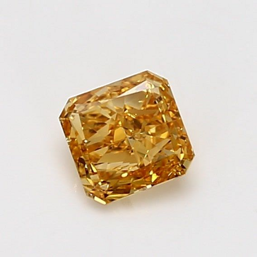 0.6 carat Fancy Intense Yellow-SI2 Natūralus Radiant Deimantas (1)