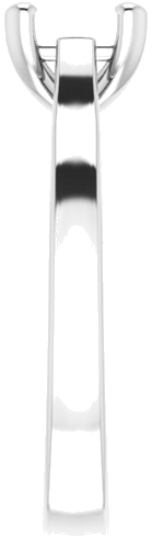 Sužadėtuvių Žiedas 18k white gold Round 7mm (4)