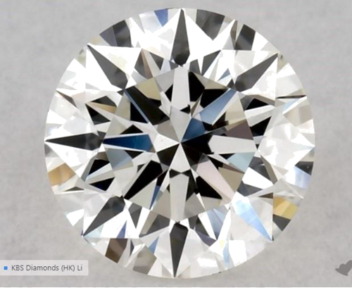 0.57 carat H-VS2 Excellent cut Natūralus Round Deimantas (1)