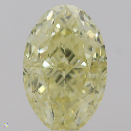 1.0 carat Fancy Light  Yellow-VS1 Natūralus Oval Deimantas (1)