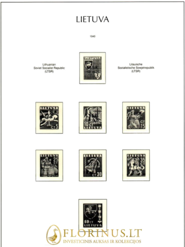 Lithuania 1918 - 1940 (Illustrated album pages) (5)