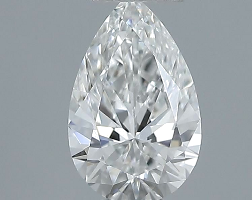 0.52 carat F-VVS1 Natūralus Pear Deimantas (1)