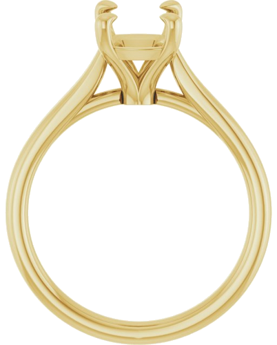 Sužadėtuvių Žiedas „Claw-Prong Solitaire“ 14k yellow gold Elongated Cushion 9mm x 7mm (2)