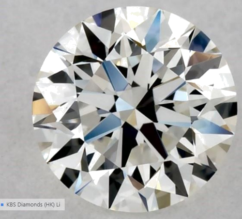 0.54 carat H-VVS2 Excellent cut Natūralus Round Deimantas (1)