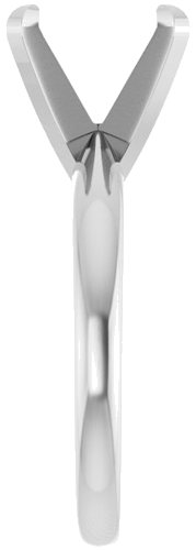 Sužadėtuvių Žiedas „Solitaire“ 585 Baltojo Aukso Round 10.2mm x 10.6mm (4)