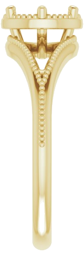 Sužadėtuvių Žiedas „Solitaire“ 585 Geltonojo Aukso Round 6.5mm (4)