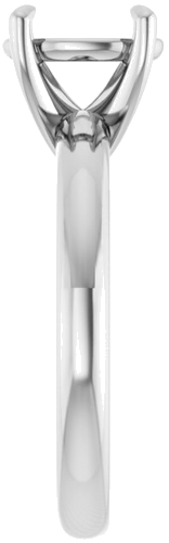 Sužadėtuvių Žiedas „Solitaire“ 585 Baltojo Aukso Oval 9mm x 7mm (4)