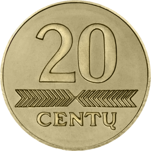 1998 - 2014 Lietuva 20 centu UNC monēta (Mix years) (1)