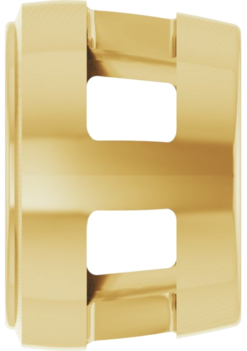 Pakabukas „Round Bezel-Set Slide“ 750 Geltonojo Aukso Round 5.6mm (3)