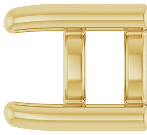 14K Yellow 4 mm Round Cabochon Pendant Mounting (3)