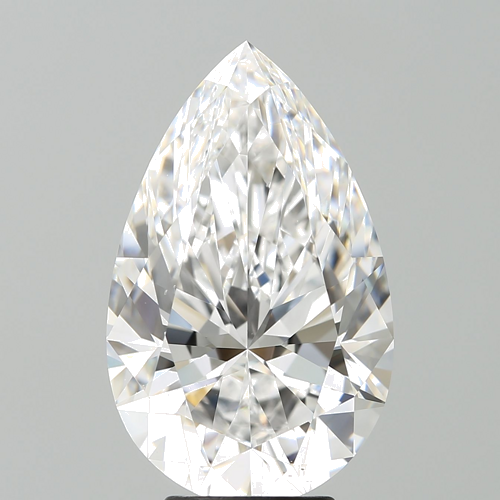 5.07 carat D-VS2 Natūralus Pear Deimantas (1)