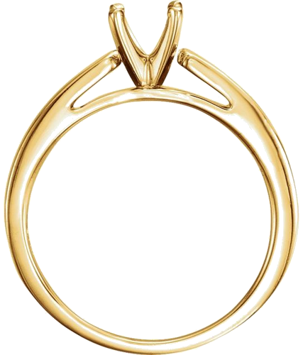 Sužadėtuvių Žiedas „Solitaire“ 14k yellow gold Round 5mm (2)