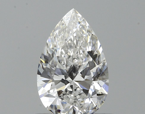0.5 carat F-VVS2 Natūralus Pear Deimantas (1)