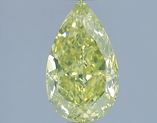2.03 carat Fancy Yellow-VS1 Natūralus Pear Deimantas (1)