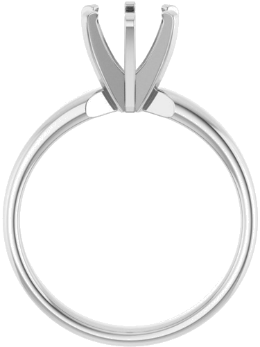 Sužadėtuvių Žiedas „Solitaire“ 585 Baltojo Aukso Round 7mm (2)