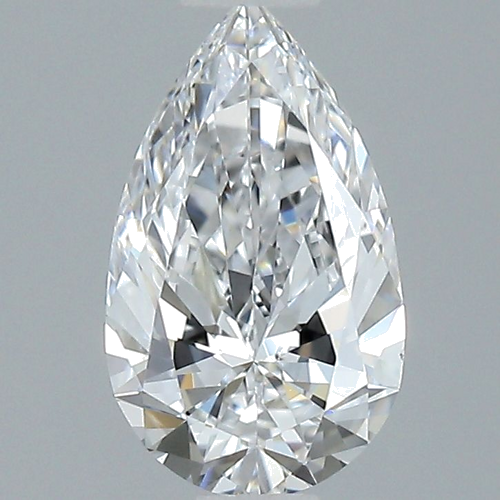 0.7 carat D-VS2 Natūralus Pear Deimantas (1)