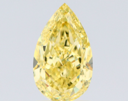 2.0 carat Fancy Intense Yellow-VS1 Natūralus Pear Deimantas (1)
