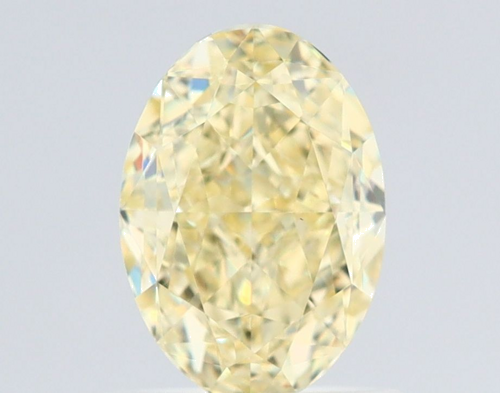 1.07 carat Fancy Light Yellow-VS2 Natūralus Oval Deimantas (1)