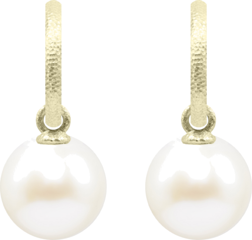 Gold Earrings with Freshwater Pearls (1)