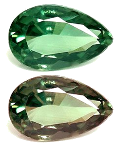 0.41 carat GREEN Pear Alexandrite (1)