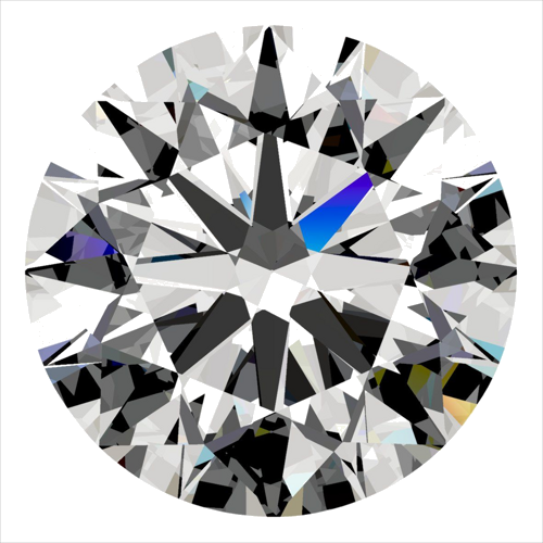0.35 carat E-VVS2 Excellent cut Natūralus Round Deimantas (1)
