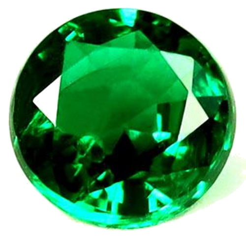 0.4 carat GREEN Round Smaragdas (1)
