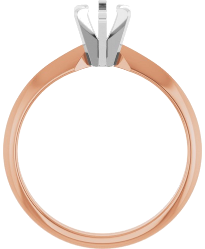 14K Rose White 8.5x4.5 mm Marquise Solitaire Engagement Ring Mounting (2)