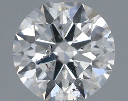 0.37 carat G-SI2 Excellent cut Natūralus Round Deimantas (1)