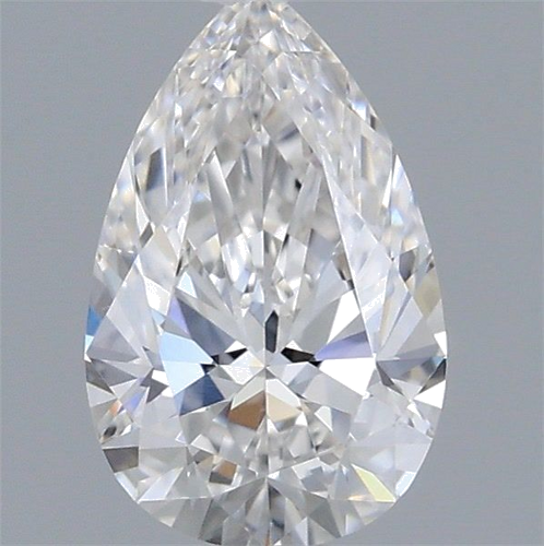 0.42 carat F-VVS1 Natūralus Pear Deimantas (1)