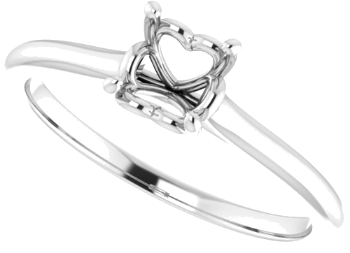 Sužadėtuvių Žiedas „Solitaire“ 585 Baltojo Aukso Round 5.5mm (5)