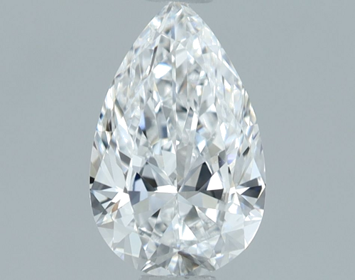 0.7 carat D-VS1 Natūralus Pear Deimantas (1)